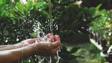 Eau de source pour les soins chamaniques